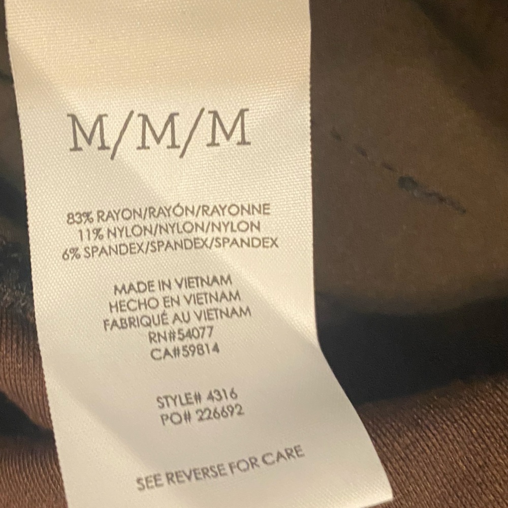 Cabi. Women’s Brown Snake-Print Pants/Leggings. Medium. NWOT. - Picture 6 of 7